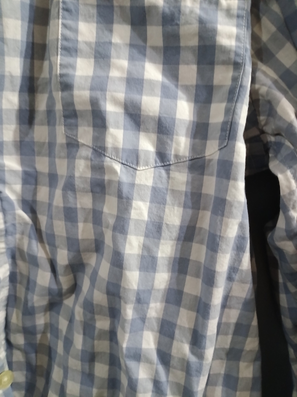 J. Crew Blue and White Gingham Button-Down Shirt - Picture 2 of 4